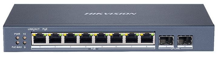 Hikvision DS-3E1510P-SI 8 Port Fast Ethernet POE Switch