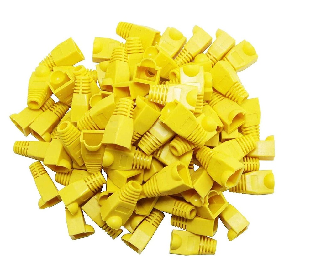 CAT6 RJ45 CABLE Rubber Cover Yellow colors