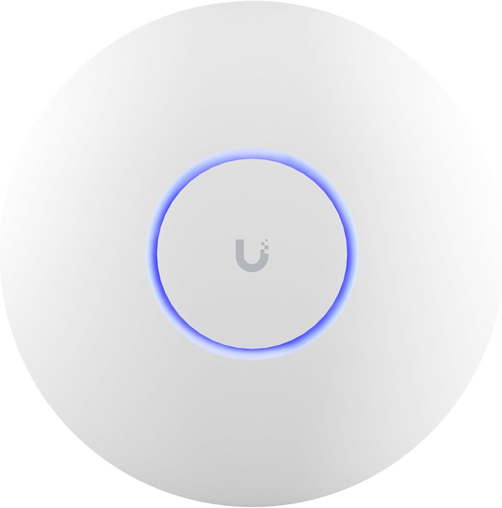 Ubiquiti UniFi U7 Pro/Professional Access Point Indoor WiFi Dual Band WiFi 7 GeN | 6 GHz Band 5.7 GB/sec, 2.4 GHz Band 688 MB/sec Throughput Rate Up to 300+ Client, SGCC Steel - White