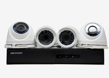 HIKVISION CCTV 4 CHANNEL COLORVU KIT DVR 2 DOME AND 2 BULLET SECURITY CAMERA