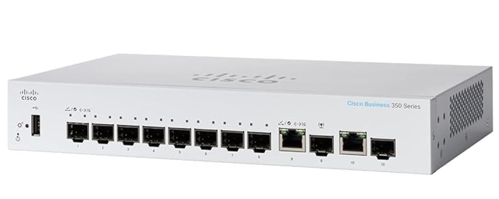 CISCO BUSINESS CBS350-8S-E-2G MANAGED SWITCH | 8 PORT 1G SFP | 2X1G COMBO | LIMITED LIFETIME HARDWARE WARRANTY
