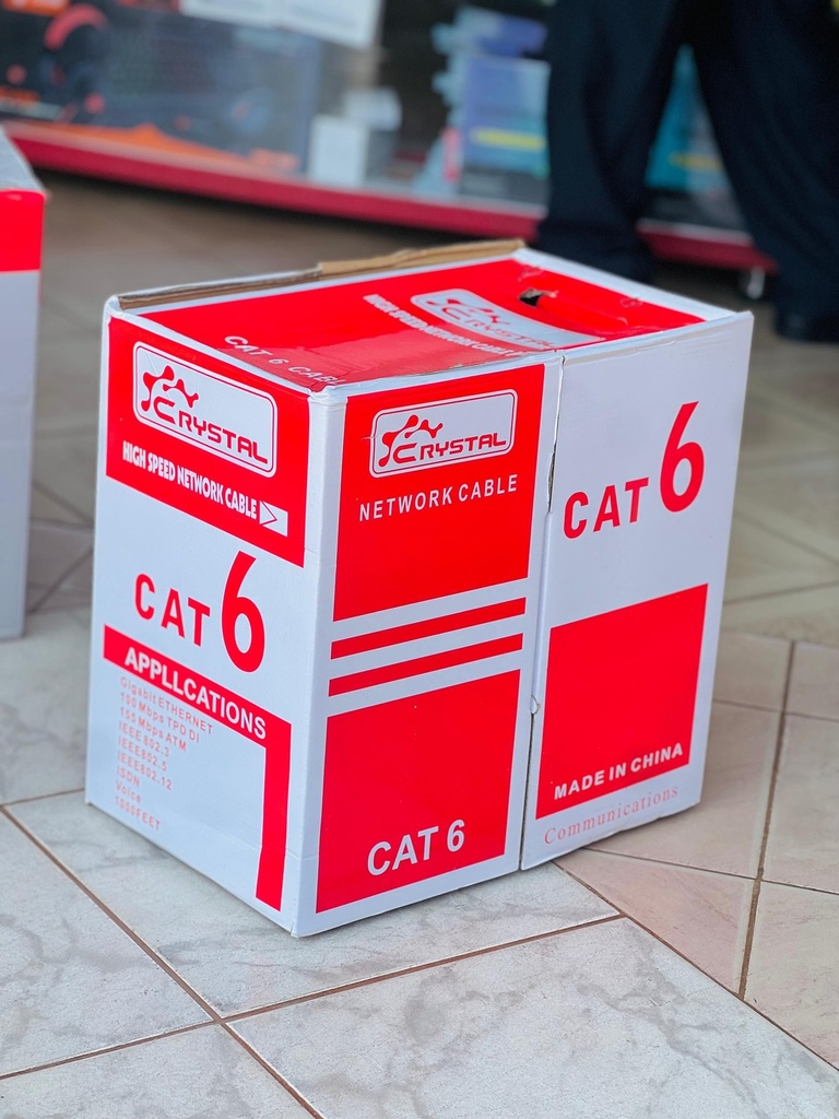 CRYSTAL CAT6 UTP CABLE 305M