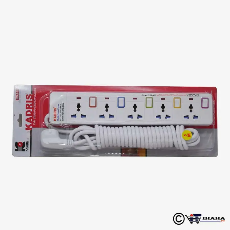 POWER EXTENSION KADRIS 5 PORT