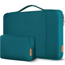 DOMISO 17.3-inch Laptop Sleeve Case Water Resistant Shockproof Protective Computer Bag for 17.3" Notebook/HP Pavilion Envy 17/IdeaPad/LG Gram/MSI with Accessory Bag, Mint Green