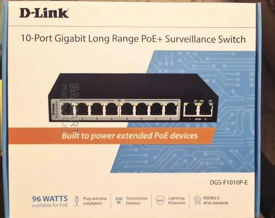 D-LINK DGS-F1010P-E SWITCH 10 PORT 