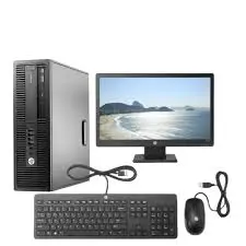 HP DESKTOP INTEL CORE I5 6TH GEN WITH KEYBOARD, MOUSE, AND MONITOR (REFURBISHED)