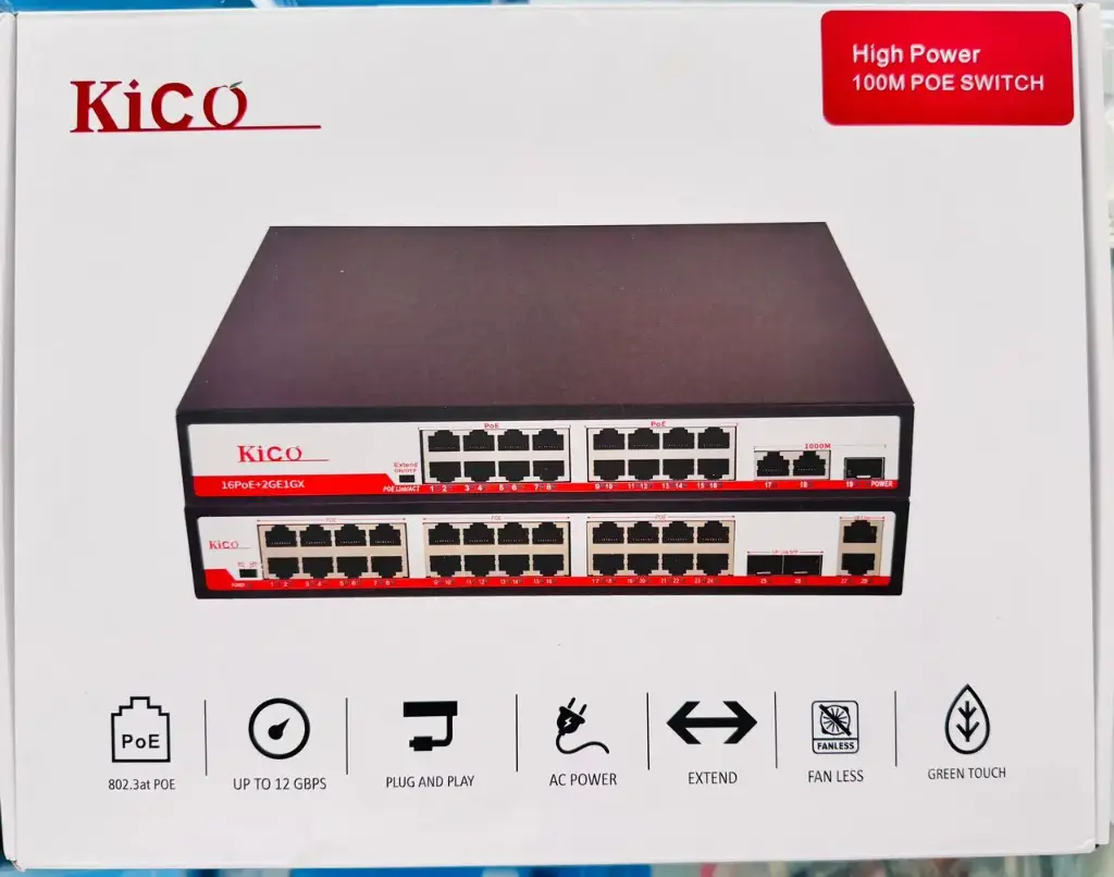 KICO SWITCH POE 24 PORT 2 SFP