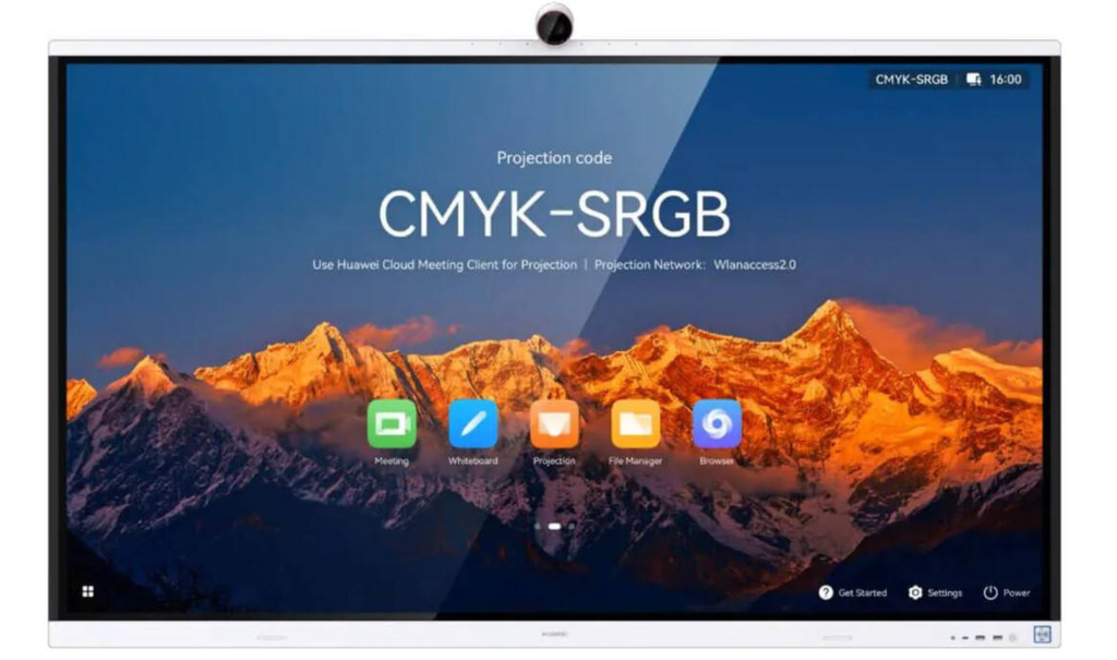 HUAWEI Ideahub B2, Ihb2-86Pu, Intelligent Collaboration Device 86-Inch Infrared Screen, Jade White, Overseas Ihb2-86Pu Black