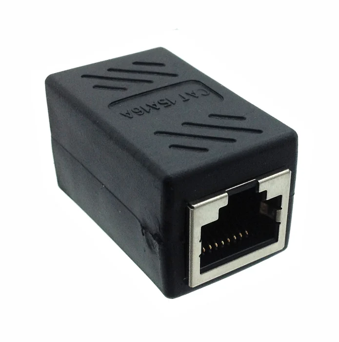 RJ45 TO RJ45 SINGLE CONNECTOR- BLACK