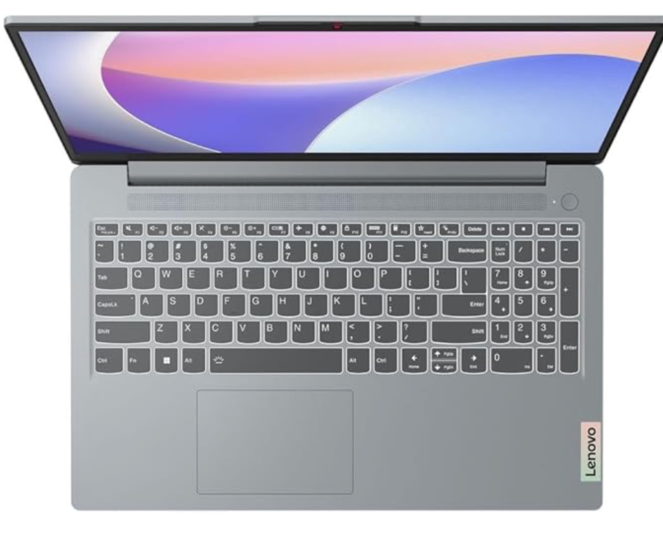 LENOVO IDEAPAD SLIM 3 LAPTOP WITH 15.6" FHD DISPLAY, INTEL I7-13620H, 16GB RAM, 512GB SSD, INTEL UHD GRAPHICS, NON BACKLIT KB, WIN 11, ARCTIC GREY- ENGLISH KEYBOARD (COPY)