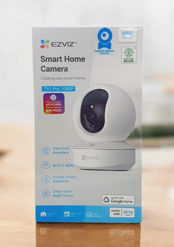 EZVIZ TY1 PRO 2K⁺ INDOOR SMART WIFI BABY/PET MONITOR CAMERA | SMART NIGHT VISION | 360 VISUAL COVERAGE | MOTION DETECTION TWO-WAY TALK | MICRO SD SLOT UP TO 512GB