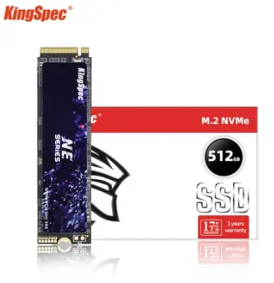 KingSpec SSD M2 512GB NVME SSD M.2 2280 PCIe Hard Drive Disk Internal Solid State Drive for Laptop