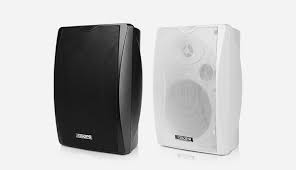 30W Wall Mount Speaker with Power Tap DSP8063B White