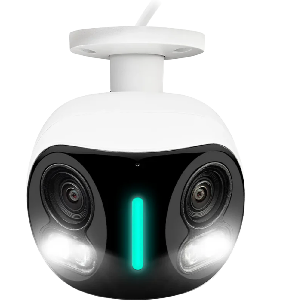 LOREX H20 4K IP WIRED DUAL LENS SECURITY CAMERA WITH SMART SECURITY LIGHTING AND SMART MOTION DETECTION - E871AB