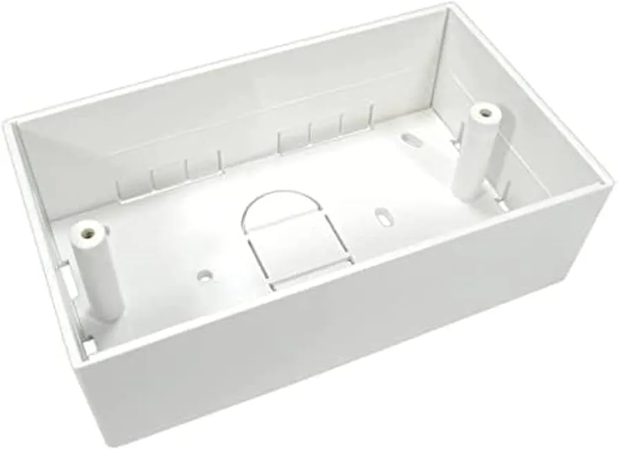 FACEPLATE PLATE BOX DOUBLE