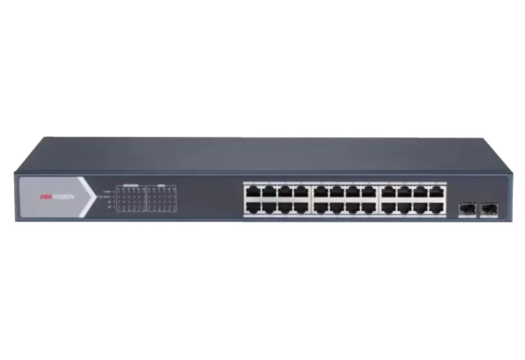 HIKVISION SWITCH 24 PORT GIGABIT SMART POE (DS-3E1526P-SI-24P2F(O-STD)