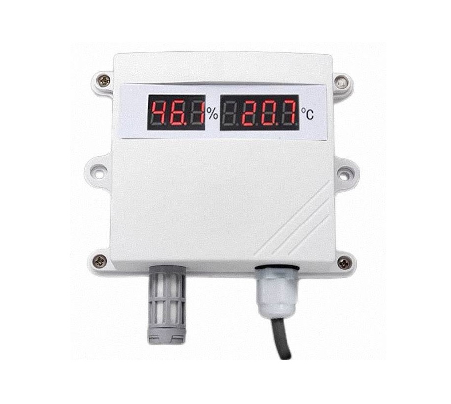 TH600 INDUSTRIAL TEMPERATURE HUMIDITY SENSOR TRANSMITTER GRAIN MOISTURE METER HIGH ACCURACY LED DISPLAY PLASTIC MATERIAL