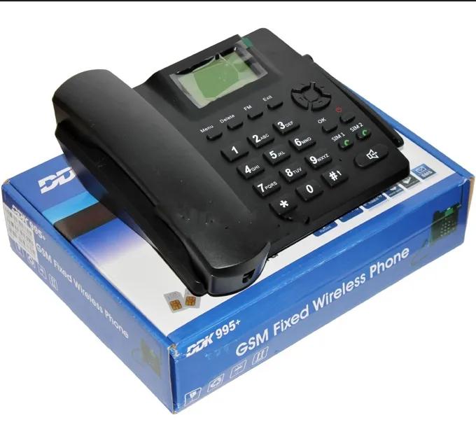 DDK 995+ Dual SIM Cordless Telephone - 2G/3G/4G GSM FIXED WIRELESS PHONE