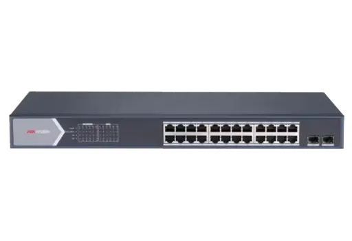 Hikvision Switch 24 Port Gigabit Smart POE Switch 2 fiber optical ports