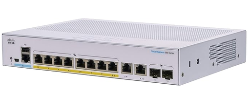 Cisco Business CBS350-8P-E-2G Managed Switch | 8 Port GE | PoE | Ext PS | 2x1G Combo | Limited Lifetime Protection (CBS350-8P-E-2G)