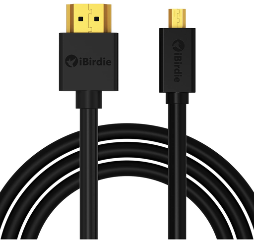 iBirdie Micro HDMI to HDMI Cable 6 Feet - High Speed 18Gbps Support 4K60 HDR ARC