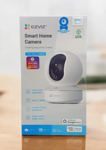 EZVIZ TY1 PRO 2K⁺ Indoor Smart WiFi Baby/Pet Monitor Camera | Smart Night Vision | 360 Visual Coverage | Motion Detection Two-Way Talk | Micro SD Slot Up To 512GB